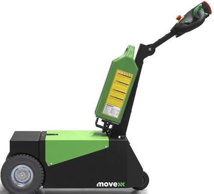 Tracteur pousseur utilisé en logistique pour déplacement ergonomique de charge